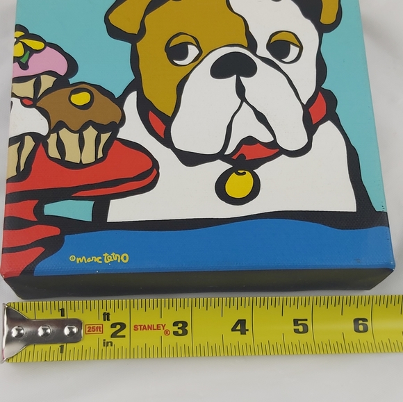 - Marc Tetro 2008 cupcakes dog print on canvas - Picture 7 of 14